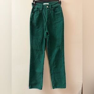 PacSun Green Corduroy Dad Jeans